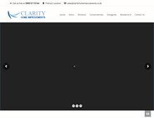 Tablet Screenshot of clarityhomeimprovements.co.uk